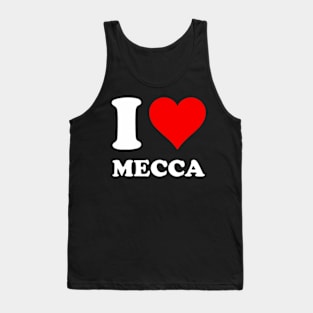 Red Heart I Love Mecca Tank Top